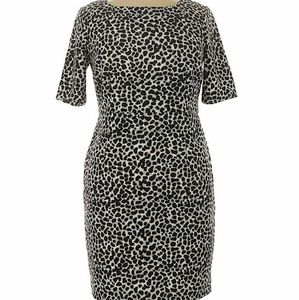 Talbots Cheetah Print Column Dress